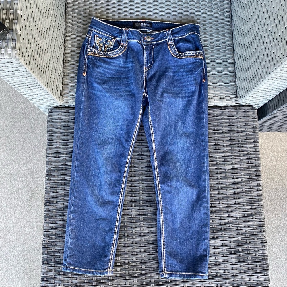 Vintage 90s Celio Women's Jeans 3/4 Y2K Spell Out 90s
